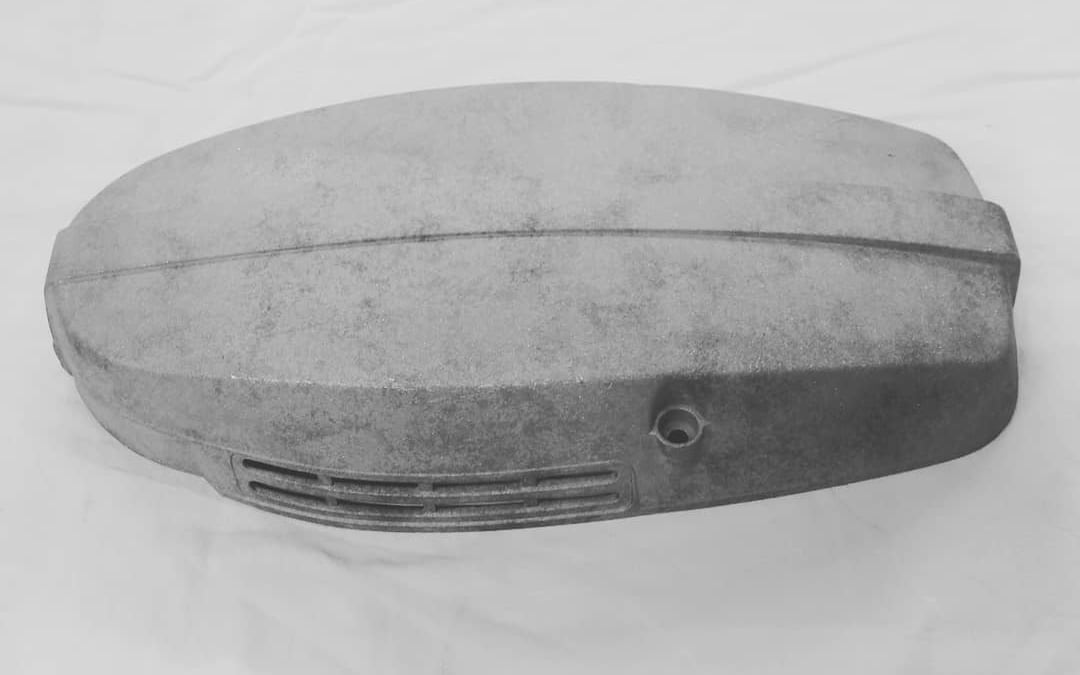 Abdeckhaube blank gestrahlt, vor der Beschichtung